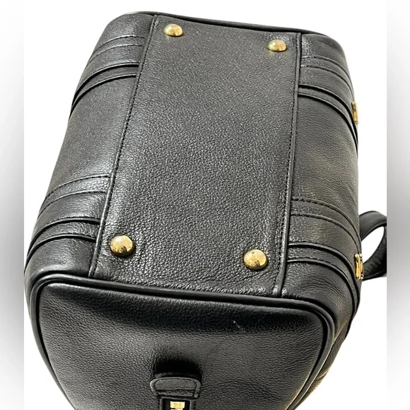 MCM Black Leather Boston Bag - Picture 10 of 15